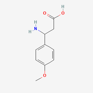 molecular formula C10H13NO3 B1269069 3-氨基-3-(4-甲氧基苯基)丙酸 CAS No. 5678-45-5