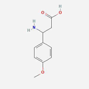 B1269069 3-Amino-3-(4-methoxyphenyl)propanoic acid CAS No. 5678-45-5