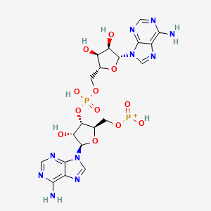 Adenosine, adenylyl-(3'.5')-, mono(hydrogen phosphonate) (ester)