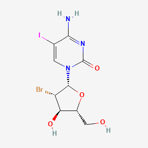 4-Amino-1-(2-bromo-2-deoxy-beta-D-arabinofuranosyl)-5-iodopyrimidin-2(1H)-one