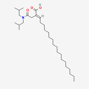 2-(2-(Bis(2-methylpropyl)amino)-2-oxoethyl)icosenoic acid