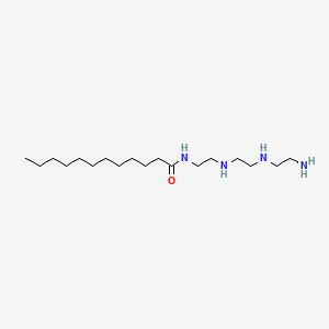 molecular formula C18H40N4O B12690774 N-(2-((2-((2-Aminoethyl)amino)ethyl)amino)ethyl)dodecanamide CAS No. 65179-50-2