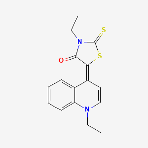 3-Ethyl-5-(1-ethyl-(1H)-quinolin-4-ylidene)-2-thioxothiazolidin-4-one