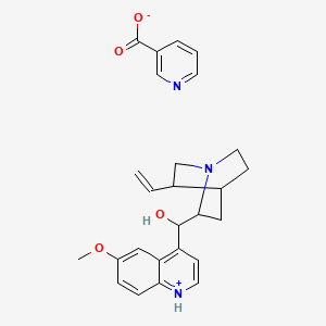 (8alpha,9R)-9-Hydroxy-6'-methoxycinchonanium nicotinate