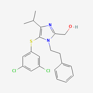 1H-Imidazole-2-methanol, 5-((3,5-dichlorophenyl)thio)-4-(1-methylethyl)-1-(2-phenylethyl)-