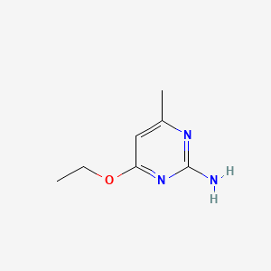 molecular formula C7H11N3O B1269085 2-Pyrimidinamine, 4-ethoxy-6-methyl- CAS No. 7749-48-6