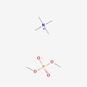 molecular formula C6H18NO4P B12690877 N,N,N-Trimethylmethanaminium dimethyl phosphate CAS No. 756-77-4