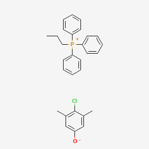 4-chloro-3,5-dimethylphenolate;triphenyl(propyl)phosphanium