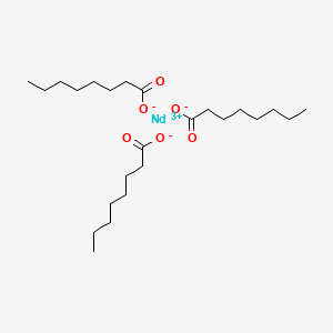 molecular formula C24H45NdO6 B12690887 Neodymium(3+) octanoate CAS No. 79321-04-3