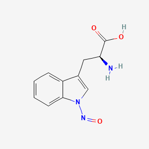 molecular formula C11H11N3O3 B12690894 1-Nitroso-L-tryptophan CAS No. 68807-89-6