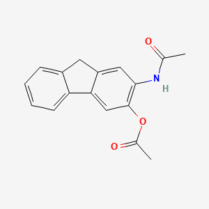 molecular formula C17H15NO3 B12690899 3-Acetyloxy-2-acetylaminofluorene CAS No. 7213-98-1