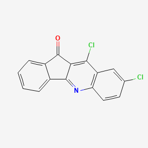 8,10-Dichloro-11H-indeno(1,2-b)quinolin-11-one