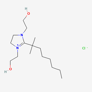 2-(Dimethylheptyl)-4,5-dihydro-1,3-bis(2-hydroxyethyl)-1H-imidazolium chloride