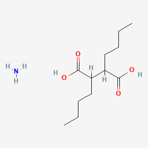 molecular formula C12H25NO4 B12690958 Butanedioic acid, 2,3-dibutyl-, ammonium salt CAS No. 160520-73-0