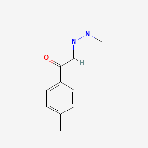 molecular formula C11H14N2O B12690959 p-Tolylglyoxal N,N-dimethylhydrazone CAS No. 24407-35-0