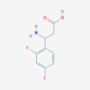molecular formula C9H9F2NO2 B1269096 3-氨基-3-(2,4-二氟苯基)丙酸 CAS No. 412925-23-6