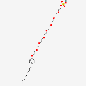 23-(4-Nonylphenoxy)-3,6,9,12,15,18,21-heptaoxatricosyl hydrogen sulphate
