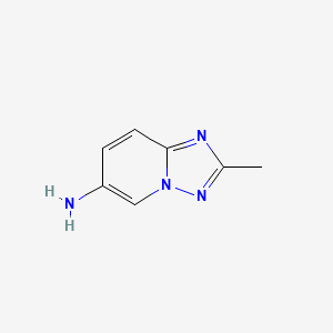 molecular formula C7H8N4 B1269109 2-Methyl-[1,2,4]triazolo[1,5-a]pyridin-6-amine CAS No. 7169-94-0
