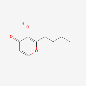 4H-Pyran-4-one, 2-butyl-3-hydroxy-