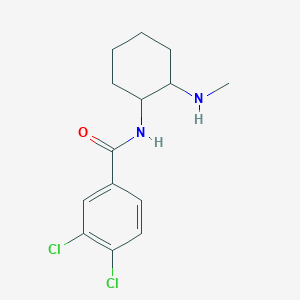 molecular formula C14H18Cl2N2O B126916 N-(2-Methylaminocyclohexyl)-3,4-dichlorobenzamide CAS No. 147934-29-0