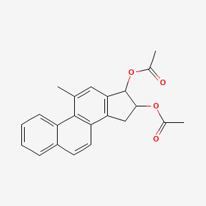 15H-Cyclopenta(a)phenanthrene-16,17-diol, 16,17-dihydro-11-methyl-, diacetate