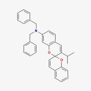 2,2'-Spirobi(2H-1-benzopyran)-7-amine, 3-(1-methylethyl)-N,N-bis(phenylmethyl)-