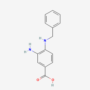 molecular formula C14H14N2O2 B1269166 3-氨基-4-(苄氨基)苯甲酸 CAS No. 66315-38-6