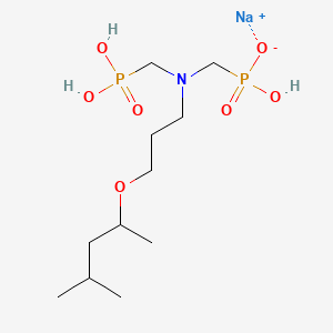 Sodium trihydrogen (((3-(1,3-dimethylbutoxy)propyl)imino)bis(methylene))bisphosphonate