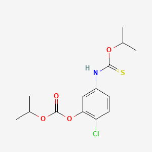 Carbonic acid, 2-chloro-5-(((1-methylethoxy)thioxomethyl)amino)phenyl 1-methylethyl ester