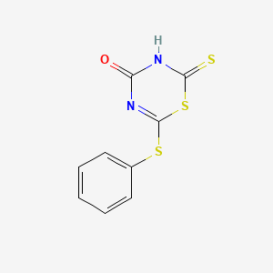 6-(Phenylthio)-2-thioxo-2,3-dihydro-4H-1,3,5-thiadiazin-4-one