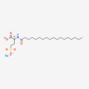 Sodium hydrogen 2-((1-oxooctadecyl)amino)-4-sulphonatobutyrate