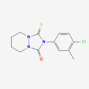 1H-(1,2,4)Triazolo(1,2-a)pyridazin-1-one, 2-(4-chloro-3-methylphenyl)hexahydro-3-thioxo-