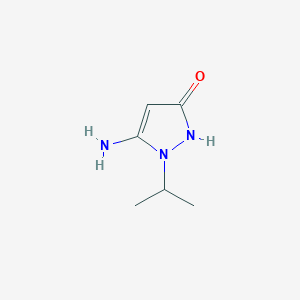 molecular formula C6H11N3O B1269198 5-Amino-1-isopropyl-1H-pyrazol-3-ol CAS No. 78317-68-7