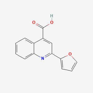 molecular formula C14H9NO3 B1269230 2-(呋喃-2-基)喹啉-4-羧酸 CAS No. 20146-25-2