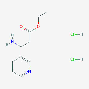 molecular formula C10H16Cl2N2O2 B126926 3-氨基-3-(吡啶-3-基)丙酸乙酯二盐酸盐 CAS No. 149498-96-4
