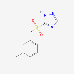 3-((3-Methylbenzyl)sulfonyl)-1H-1,2,4-triazole