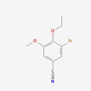 molecular formula C10H10BrNO2 B1269265 3-Bromo-4-ethoxy-5-methoxybenzonitrile CAS No. 495396-35-5