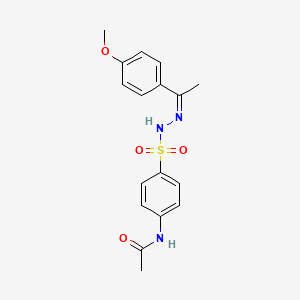 N-(4-((2-(1-(4-Methoxyphenyl)ethylidene)hydrazino)sulfonyl)phenyl)acetamide