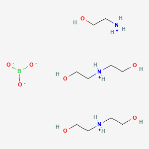 Bis(bis(2-hydroxyethyl)ammonium) (2-hydroxyethyl)ammonium orthoborate