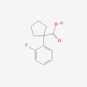 molecular formula C12H13FO2 B1269275 1-(2-fluorophenyl)cyclopentane-1-carboxylic Acid CAS No. 214262-96-1