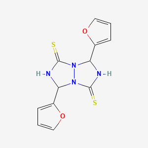 3,7-Di(2-furyl)tetrahydro-1H,5H-(1,2,4)triazolo(1,2-a)(1,2,4)triazole-1,5-dithione