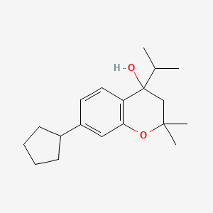 7-Cyclopentyl-3,4-dihydro-4-isopropyl-2,2-dimethyl-2H-1-benzopyran-4-ol