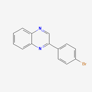 molecular formula C14H9BrN2 B1269312 2-(4-Bromophenyl)quinoxaline CAS No. 5021-45-4