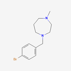 molecular formula C13H19BrN2 B1269318 1-[(4-Bromophenyl)methyl]-4-methyl-1,4-diazepane CAS No. 280560-78-3