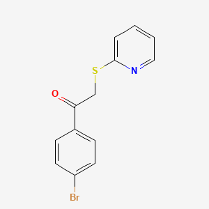 molecular formula C13H10BrNOS B1269335 1-(4-Bromophenyl)-2-(pyridin-2-ylthio)ethanone CAS No. 5898-19-1