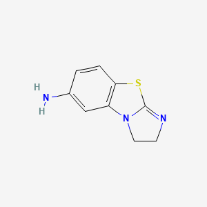 molecular formula C9H9N3S B1269340 2,3-Dihydroimidazo[2,1-B]benzothiazol-6-amine CAS No. 78291-99-3