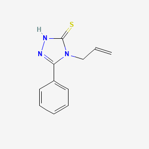 molecular formula C11H11N3S B1269342 4-allyl-5-phenyl-4H-1,2,4-triazole-3-thiol CAS No. 23714-53-6
