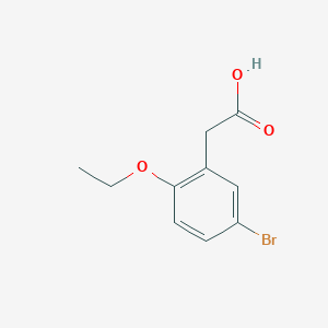 molecular formula C10H11BrO3 B1269347 2-(5-Bromo-2-ethoxyphenyl)acetic acid CAS No. 7017-49-4
