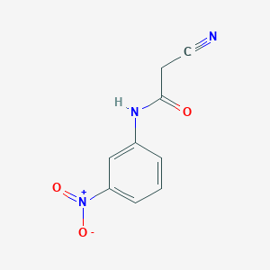 molecular formula C9H7N3O3 B1269370 2-氰基-N-(3-硝基苯基)乙酰胺 CAS No. 52570-56-6