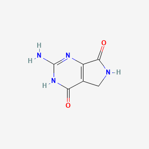 2-Amino-4-hydroxy-5,6-dihydro-7H-pyrrolo(3,4-d)pyrimidin-7-one